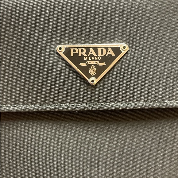 PRADA Tessato Black Nylon Tri-fold wallet - Picture 4 of 11